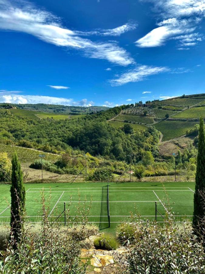 Villa Rignana Chianti Estate, Pool, Tennis,Cook Greve in Chianti Bagian luar foto