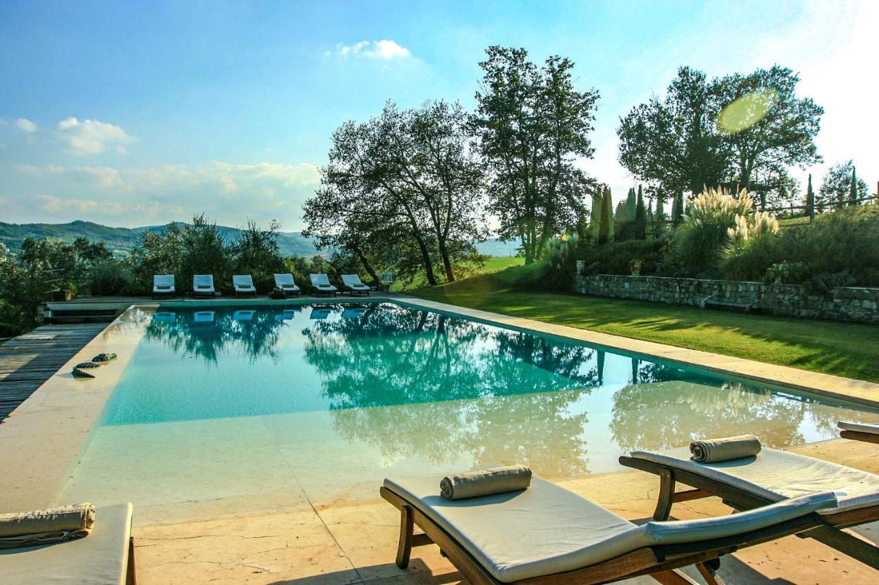 Villa Rignana Chianti Estate, Pool, Tennis,Cook Greve in Chianti Bagian luar foto