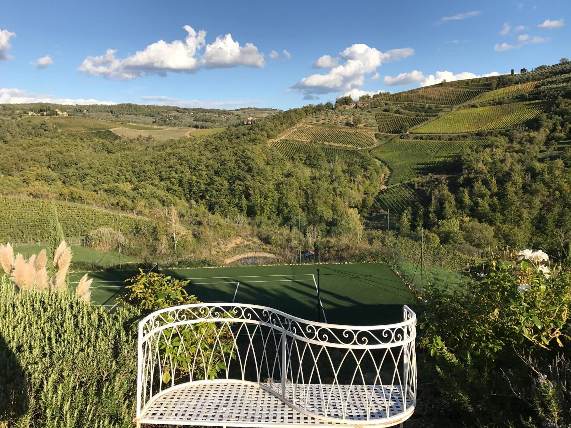 Villa Rignana Chianti Estate, Pool, Tennis,Cook Greve in Chianti Bagian luar foto