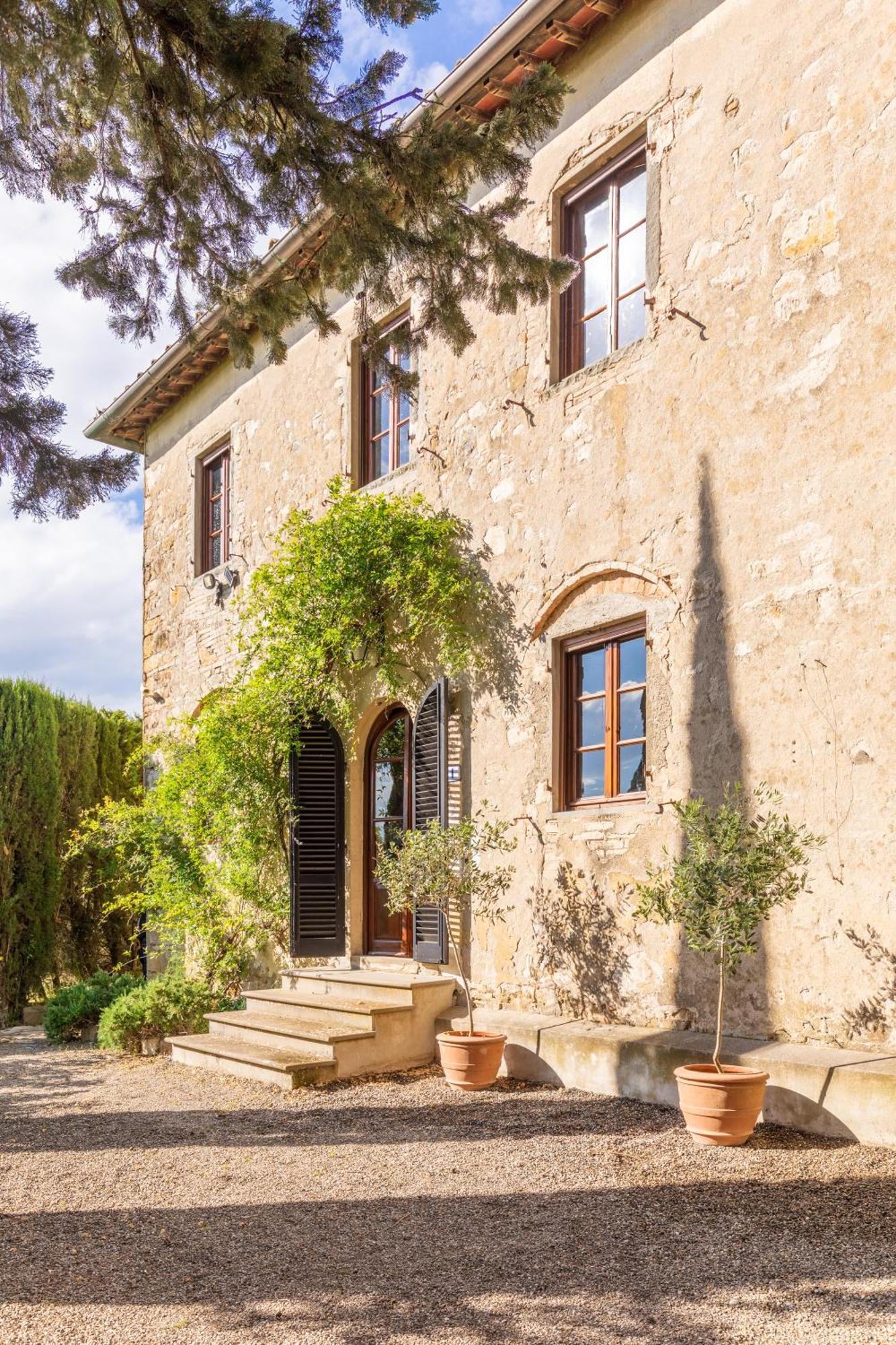 Villa Rignana Chianti Estate, Pool, Tennis,Cook Greve in Chianti Bagian luar foto