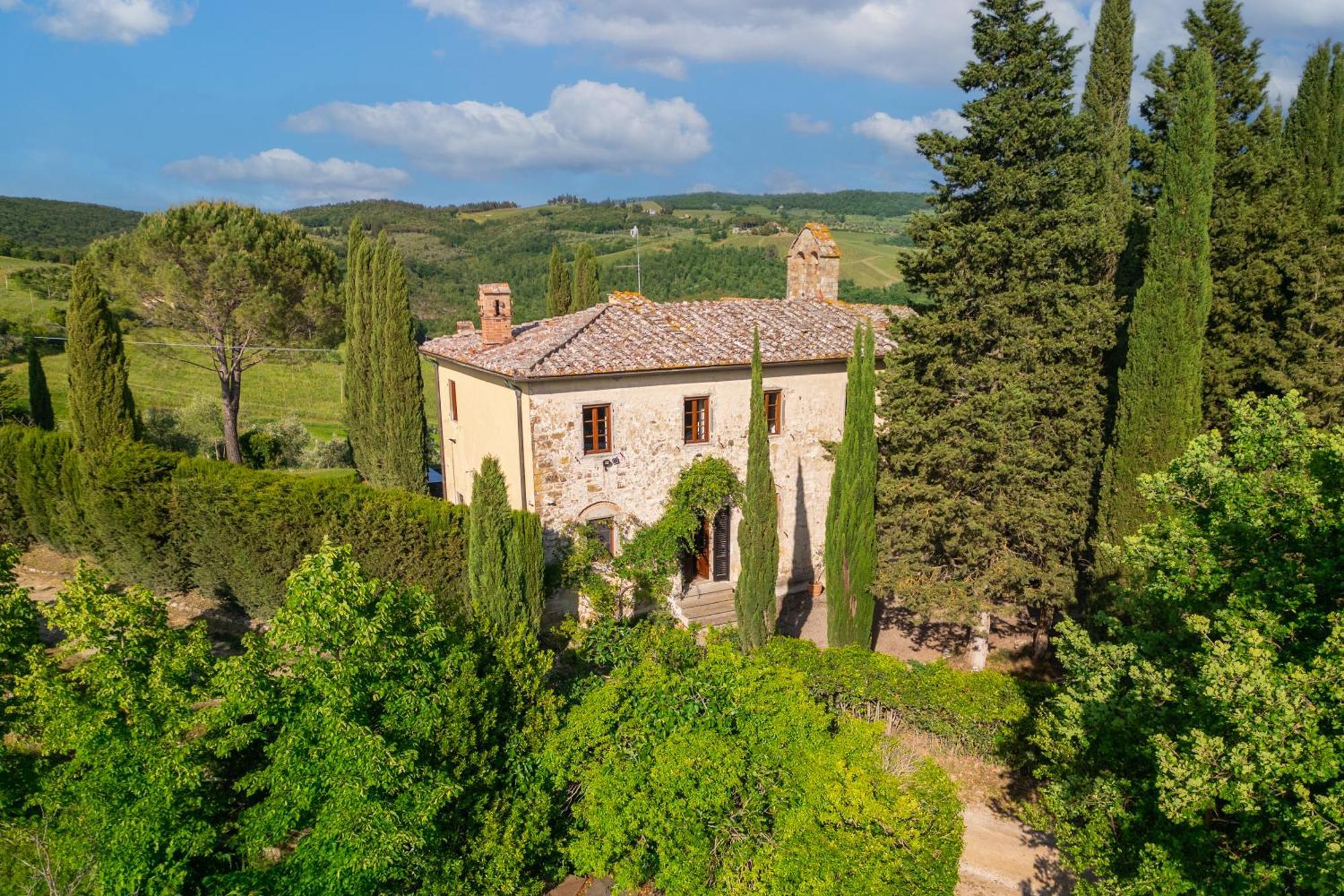 Villa Rignana Chianti Estate, Pool, Tennis,Cook Greve in Chianti Bagian luar foto