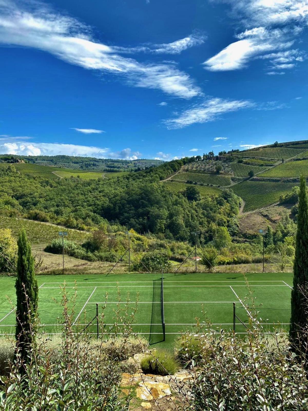 Villa Rignana Chianti Estate, Pool, Tennis,Cook Greve in Chianti Bagian luar foto